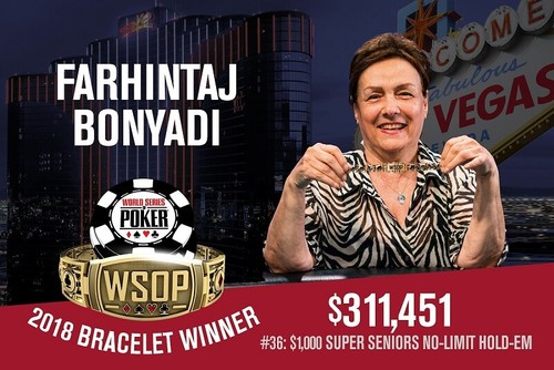 БОНИАДИ – первая женщина, которая выиграла турнир на WSOP 2018